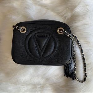 Mario Valentino leather camera bag